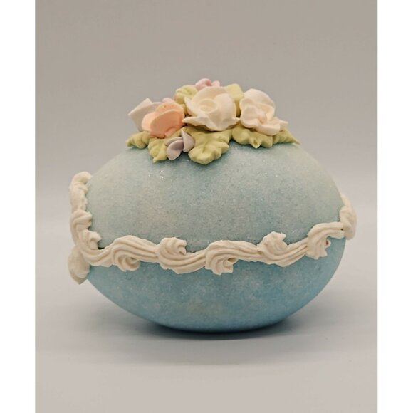 (2) Vintage Panaramic Scenic Sugar Easter Eggs In Box - Picture 8 of 11